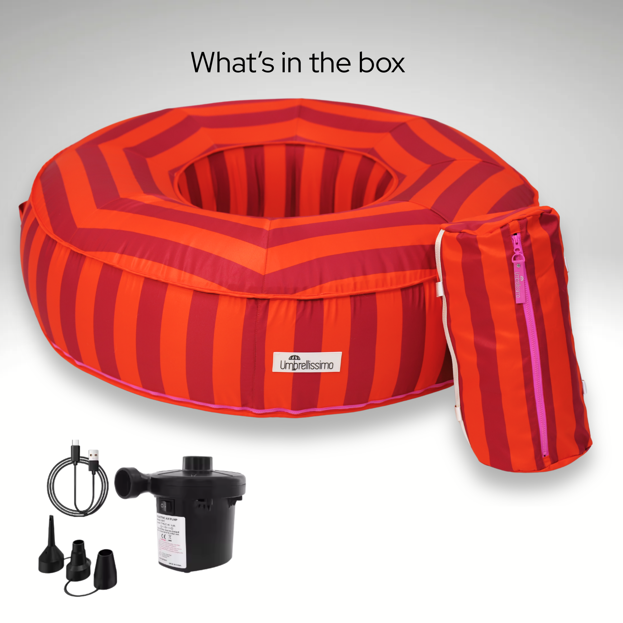 Pool Float | Red & Fuchsia