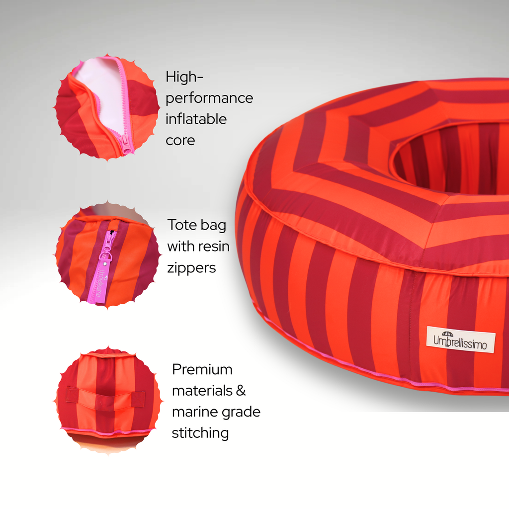 Pool Float | Red & Fuchsia
