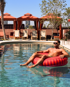 The Pool Float - Red & Fuchsia Ring